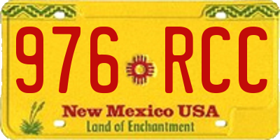 NM license plate 976RCC