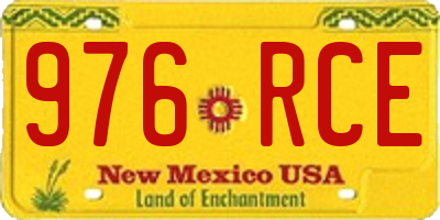 NM license plate 976RCE