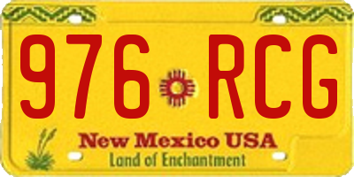 NM license plate 976RCG