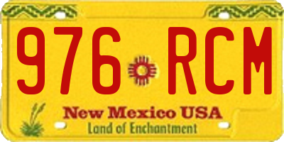 NM license plate 976RCM