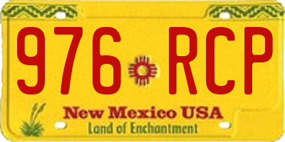 NM license plate 976RCP
