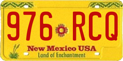 NM license plate 976RCQ