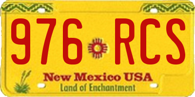NM license plate 976RCS