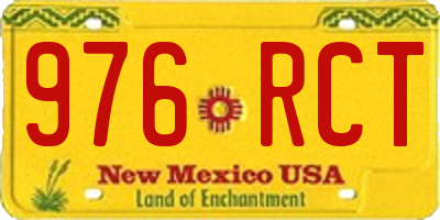 NM license plate 976RCT