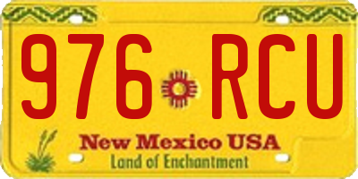 NM license plate 976RCU