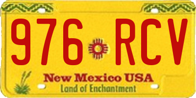 NM license plate 976RCV