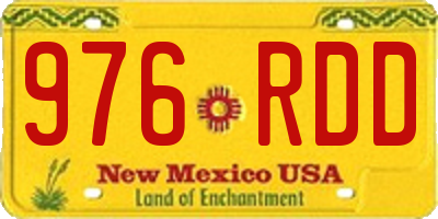 NM license plate 976RDD
