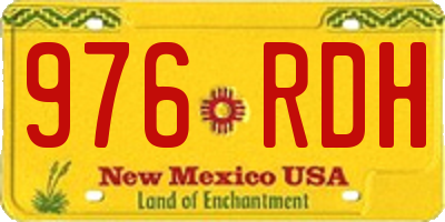 NM license plate 976RDH