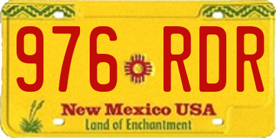 NM license plate 976RDR