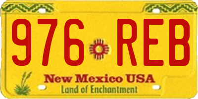 NM license plate 976REB