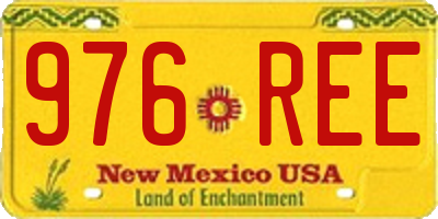 NM license plate 976REE