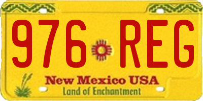 NM license plate 976REG