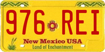 NM license plate 976REI