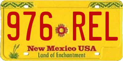 NM license plate 976REL