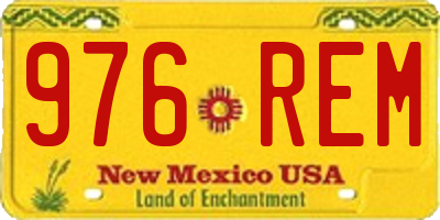 NM license plate 976REM