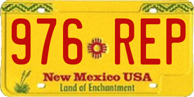 NM license plate 976REP