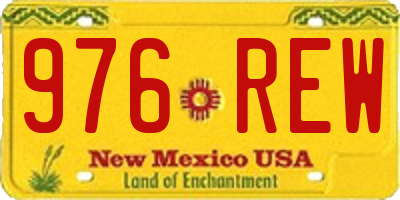 NM license plate 976REW