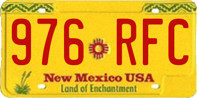 NM license plate 976RFC