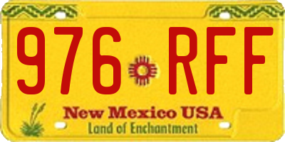 NM license plate 976RFF