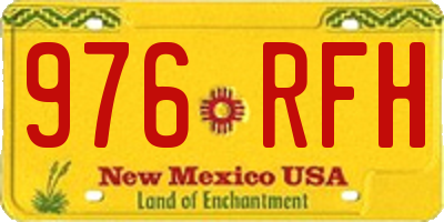 NM license plate 976RFH