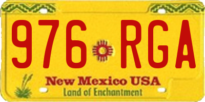 NM license plate 976RGA