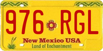 NM license plate 976RGL