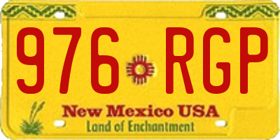 NM license plate 976RGP