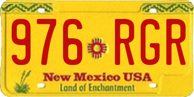 NM license plate 976RGR