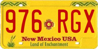 NM license plate 976RGX
