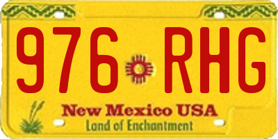 NM license plate 976RHG