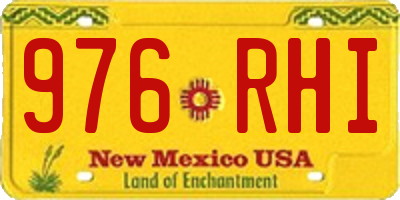 NM license plate 976RHI