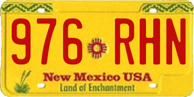 NM license plate 976RHN