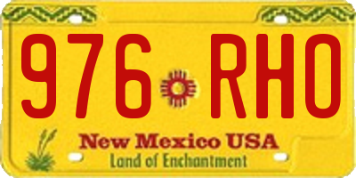 NM license plate 976RHO
