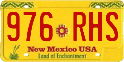 NM license plate 976RHS