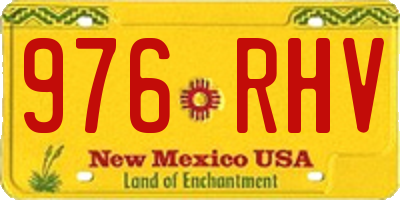 NM license plate 976RHV