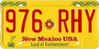NM license plate 976RHY