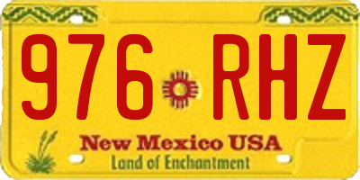 NM license plate 976RHZ