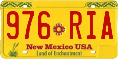 NM license plate 976RIA