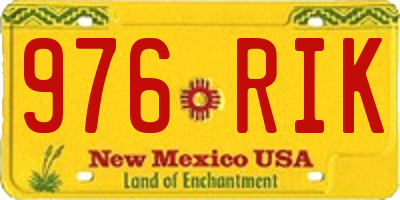 NM license plate 976RIK