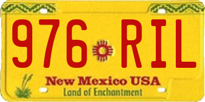 NM license plate 976RIL