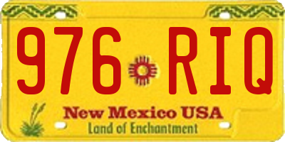 NM license plate 976RIQ