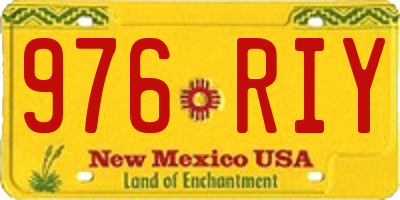 NM license plate 976RIY