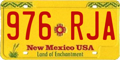 NM license plate 976RJA
