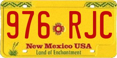 NM license plate 976RJC