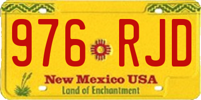 NM license plate 976RJD