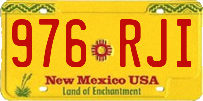 NM license plate 976RJI