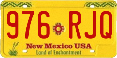 NM license plate 976RJQ