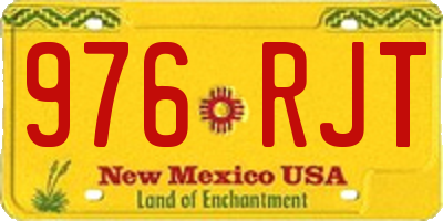 NM license plate 976RJT