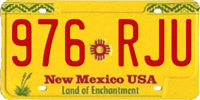 NM license plate 976RJU