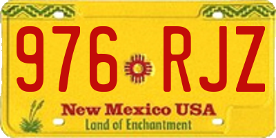 NM license plate 976RJZ
